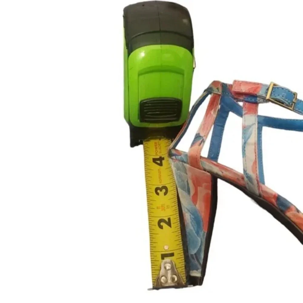 New Ann Marino Blue and Pink Floral Strappy Sandals SZ 8.5  Vintage - Picture 6 of 6